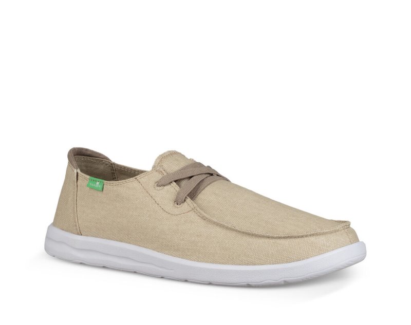 Sanuk Mens Shaka Khaki Shoes | LYBPCT716